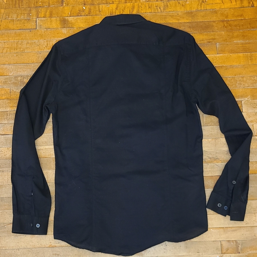 H&M Fitted button up black size s - Picture 2 of 4